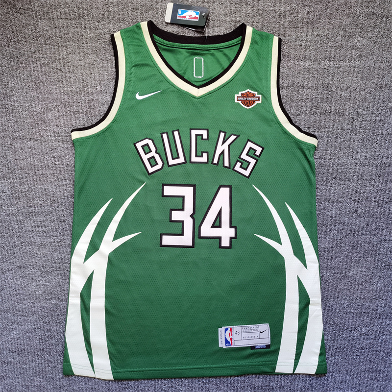 Men Milwaukee Bucks #34 Giannis Antetokounmpo Green Nike 2025 NBA Jersey->milwaukee bucks->NBA Jersey